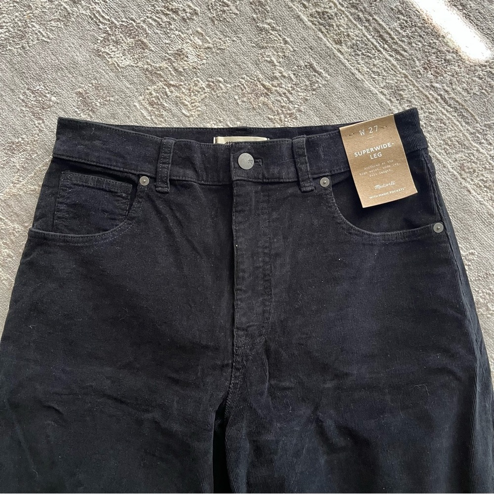 Madewell Superwide-Leg Pants in Corduroy Size 27 NWT - Picture 3 of 6
